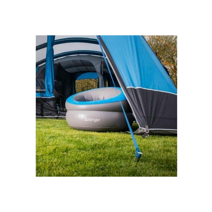 Inflatable Donut Flocked Chair DLX Mykonos Blue Vango  - Dynamic Drive