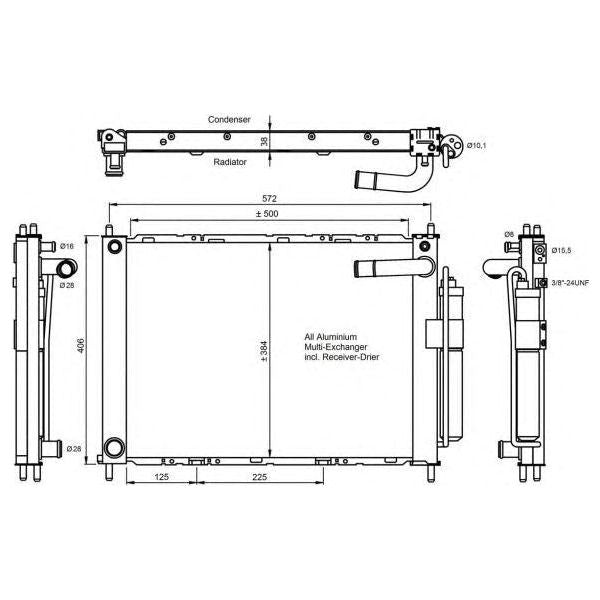 NRF Condenser 350055 NRF  - Dynamic Drive