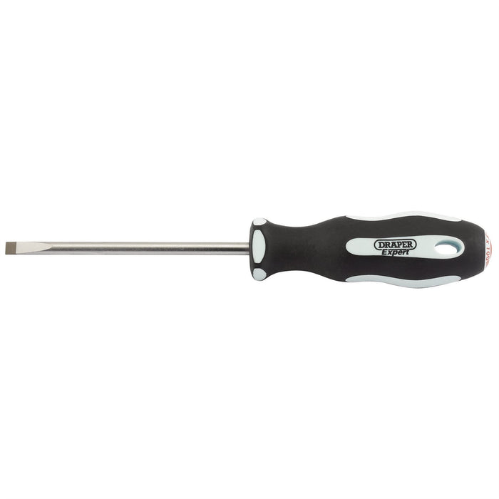 Draper Plain Slot Soft Grip Parallel Tip Screwdriver, 5.5 x 100mm 34973 Draper  - Dynamic Drive