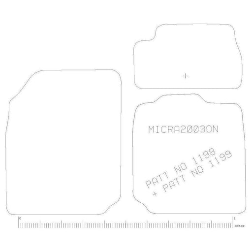 Polco Standard Tailored Car Mat for Nissan Micra [5 Door ] (2003-2008) - Pattern 1199 Polco  - Dynamic Drive