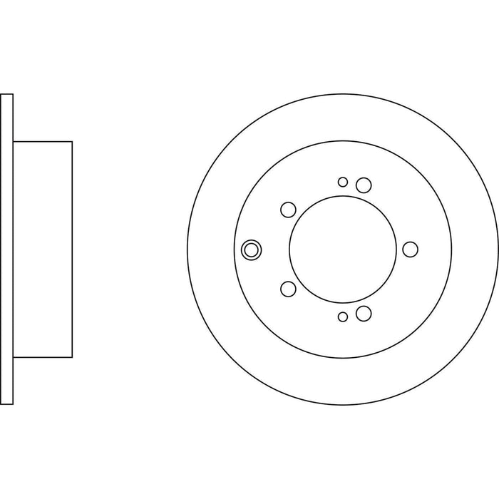 Apec Brake Disc Rear Fits Mitsubishi Airtrek Eclipse Lancer Outlander Pajero Io