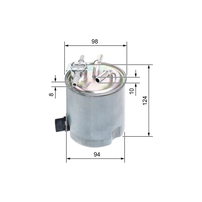 Genuine Bosch Car Fuel Filter N2742 fits Nissan X-Trail dCi - 2.0 - 07-14 F02640