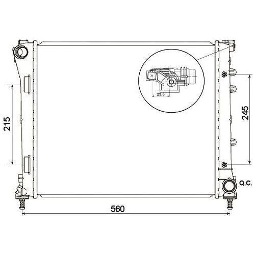 NRF Radiator 53527 NRF  - Dynamic Drive