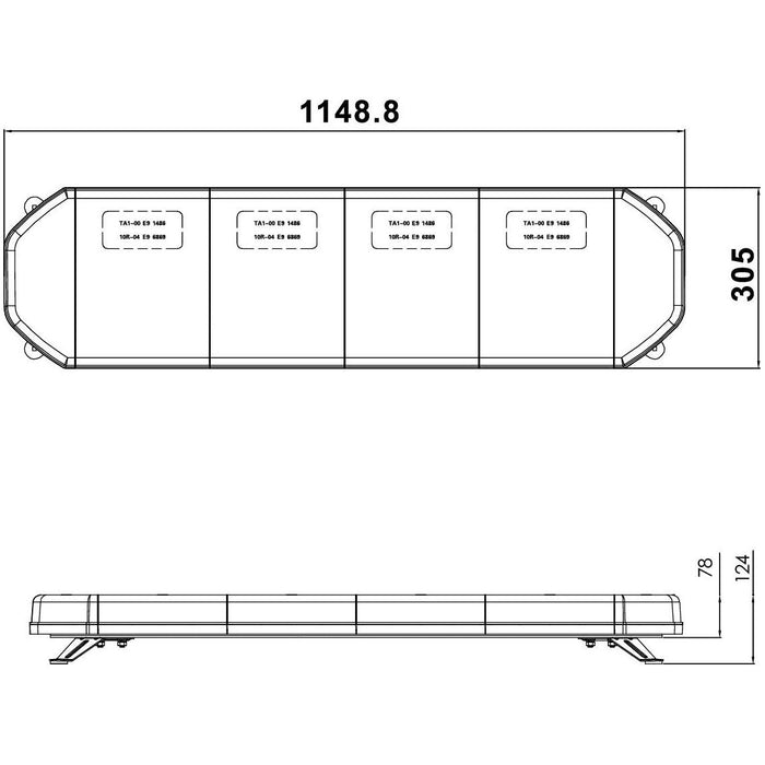 Ring Automotive RCV9821 TM LED Light Bar, 115 mm