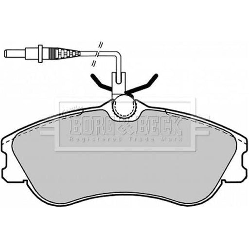 Genuine Borg & Beck Brake Pads fits Cit BerXsara Peu 306 96 BBP1601 Borg & Beck  - Dynamic Drive