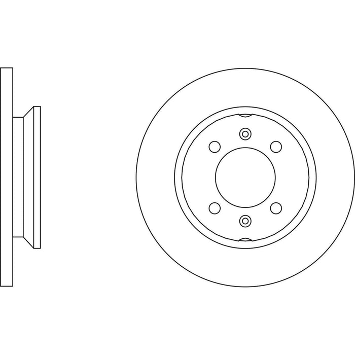 Apec Brake Disc Front Fits Rover 100 Series Maestro Metro Montego