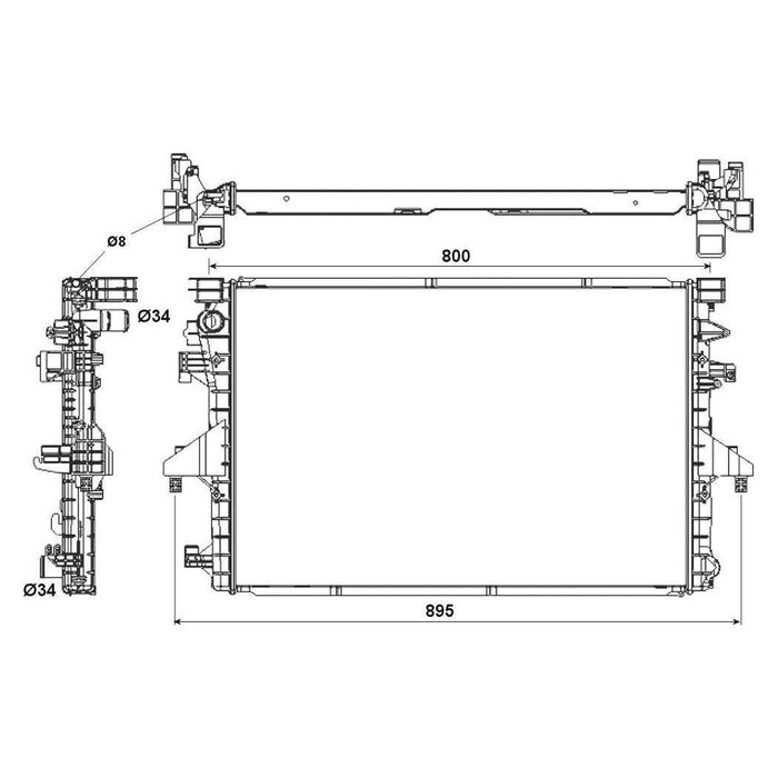 NRF Radiator 53154