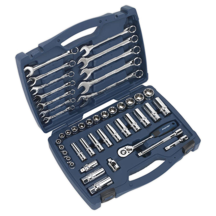 Sealey Socket & Spanner Set 46pc 3/8"Sq Drive WallDrive Metric AK8996