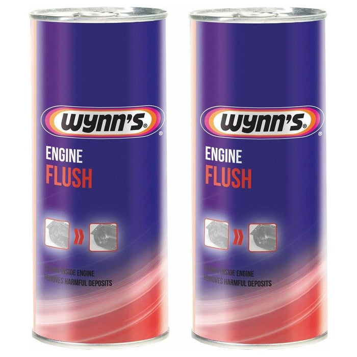 2x Wynns Engine Flush 425ml For Petrol & Diesel Cleans Engines Internally