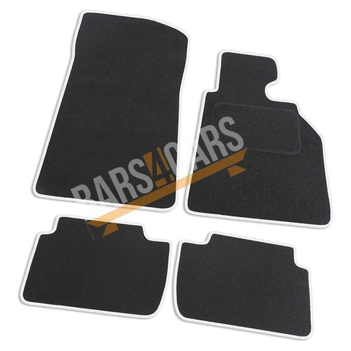 Fully Tailored White Trim Carpet Mats BMW E46 (3 Series) Coupe 2 Dr Set of 4 UKB4C  - Dynamic Drive