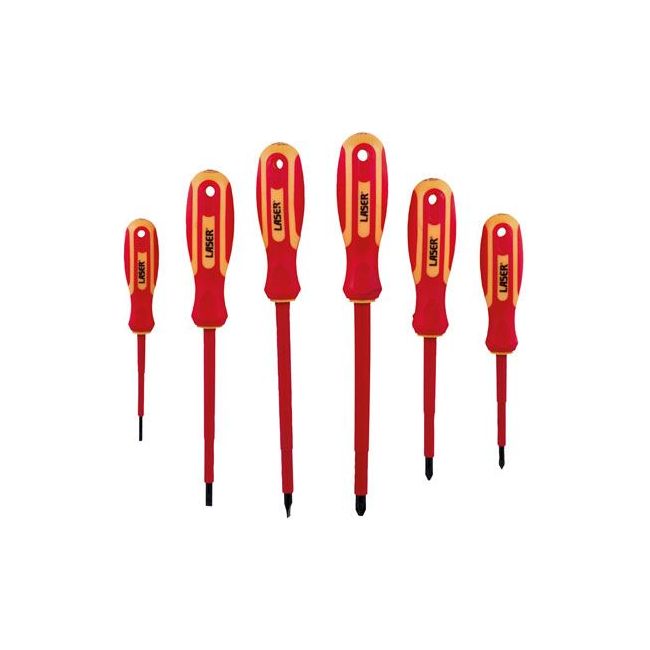 Laser VDE Insulated Screwdriver Set 6pc 8455 Laser Tools  - Dynamic Drive