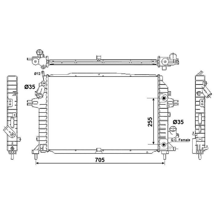 NRF Radiator 53082