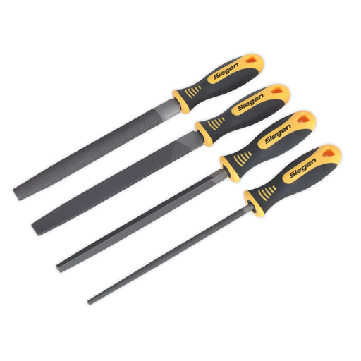 Seigen by Sealey File Set 4pc 200mm S0629 Seigen by Sealey  - Dynamic Drive