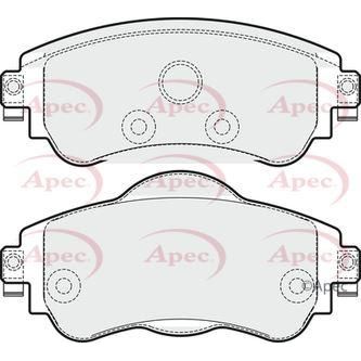 Apec Brake Pads Front Fits Citroen C4