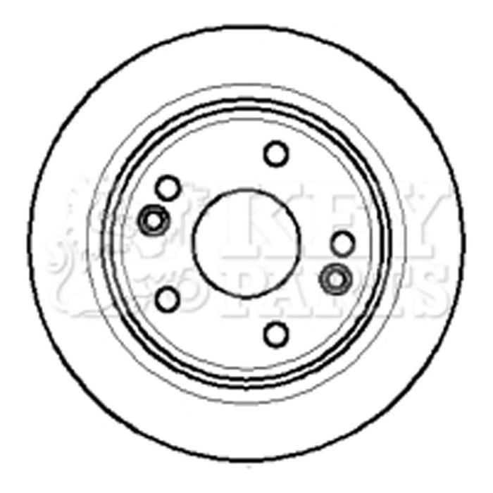 Genuine Key Parts KBD4271 Brake Disc Pair (Front)