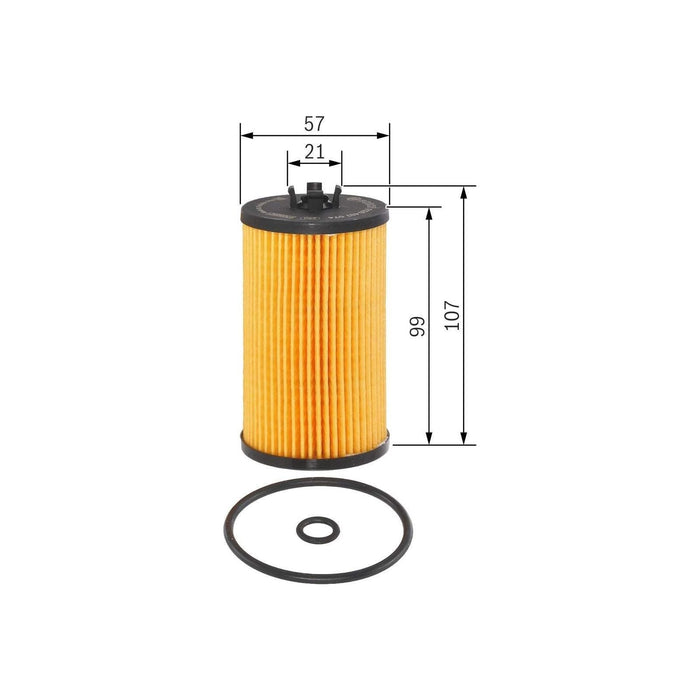 Genuine Bosch Car Oil Filter P7074 fits Vauxhall Astra CDTi - 1.6 - 15- F0264070