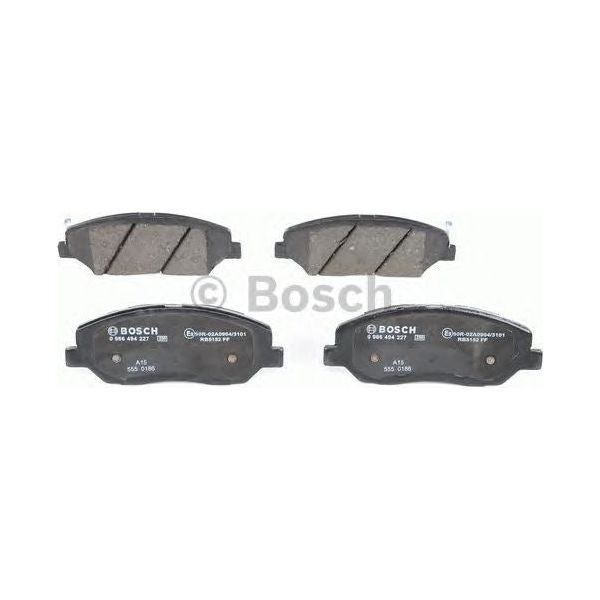 Genuine Bosch Brake Pad Set Bp1162 fits Hyundai Santa Fe CRDi - 2.2 - 09-13 0986