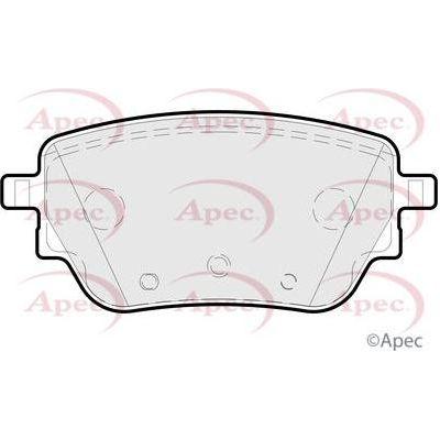 Apec Brake Pads Rear Fits Mercedes-Benz A-Class 1.3P03.18-;Mercedes-Ben