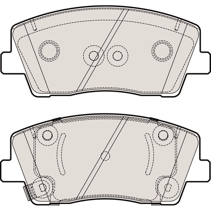 Apec Brake Pads Front Fits Kia Stinger Apec  - Dynamic Drive