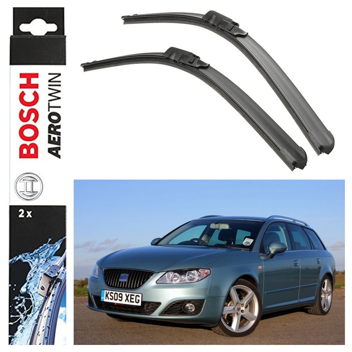 Bosch Aerotwin Front Wiper Blades Set fits Seat Exeo 12.08-08.13 A016S