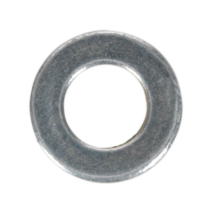 Sealey Flat Washer DIN 125 M6 x 12mm Form A Zinc Pack of 100 FWA612