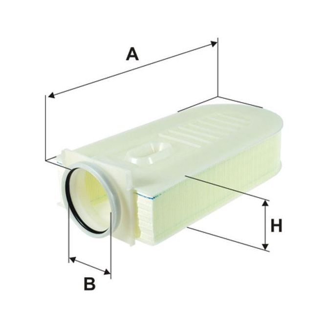 Genuine WIX Air Filter Cartridge fits Mercedes-Benz C C220 CDi|CDi BlueEFFICIEN Wix Filters  - Dynamic Drive