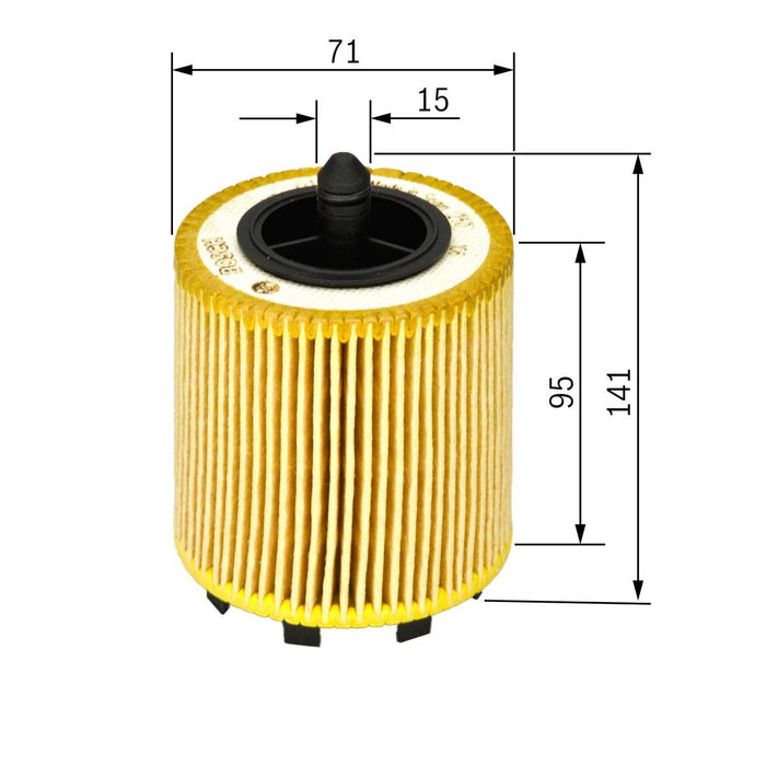 Bosch Car Oil Filter P9192 fits VW Tiguan TDi|TDi BlueMotion - 2.0 - 07-18 14574