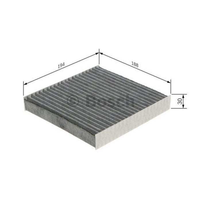 Genuine Bosch Car Cabin Filter R5589 fits Fiat 500 - 1.2 - 07- 1987435589 Bosch  - Dynamic Drive