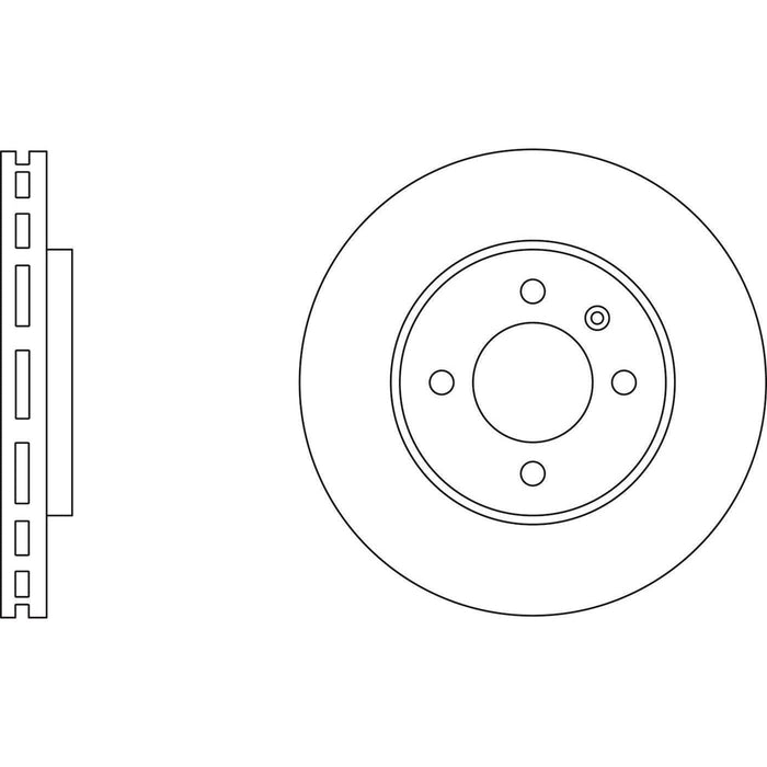 Apec Brake Disc Front Fits VW Lupo Polo