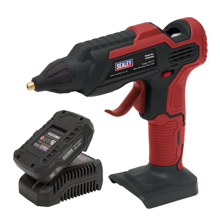 Sealey Cordless Glue Gun Kit 20V 2Ah SV20 Series CP20VGGKIT1