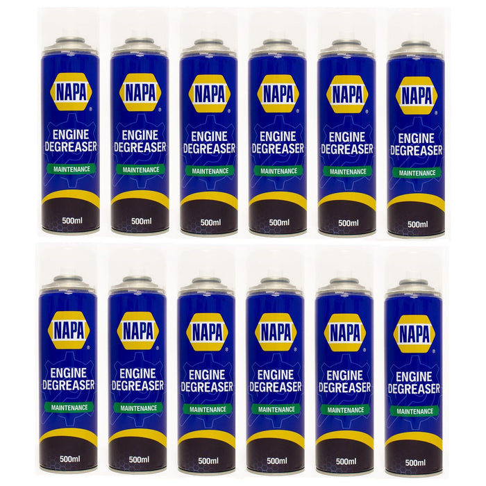 12x NAPA Engine Degreaser Degreasant Spray Cleaner Grease Dirt Remover 500ml