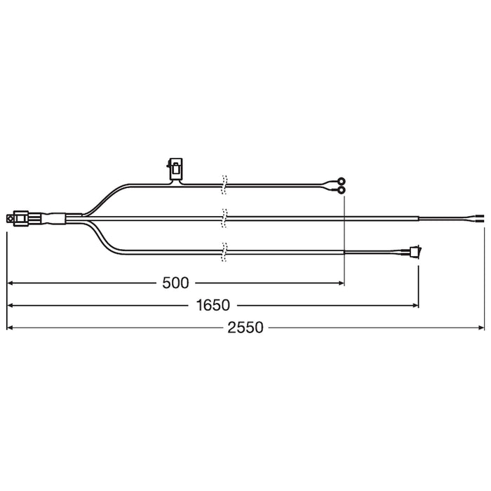 Osram LEDriving WIRE HARNESS AX 1LS, wiring harness for car light strips, light Osram  - Dynamic Drive