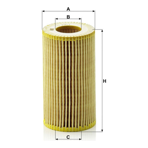 Genuine Mann Oil Filter for AstraVectra 2.0 d/tdi 16v HU718/1N Mann & Hummel  - Dynamic Drive