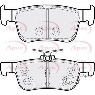 Apec Brake Pads Rear Fits Honda