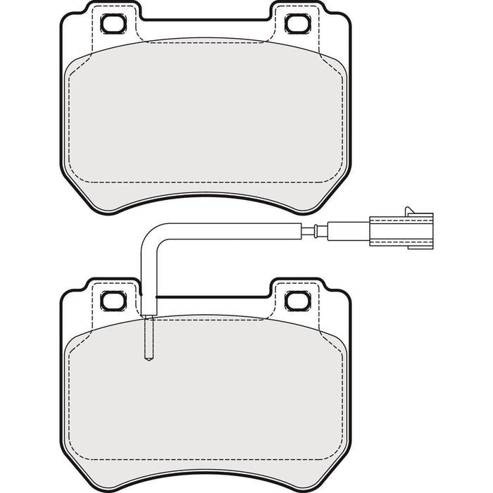 Apec Brake Pads Front Fits Alfa Romeo 159 Brera Spider