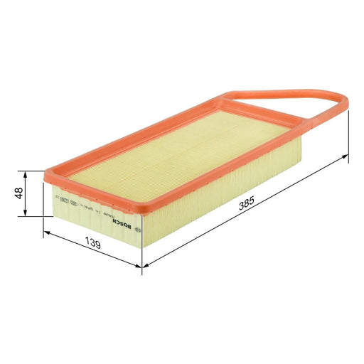 Genuine Bosch Car Air Filter S3076 fits Ford Fiesta TDCi - 1.4 - 08- 1457433076 Bosch  - Dynamic Drive