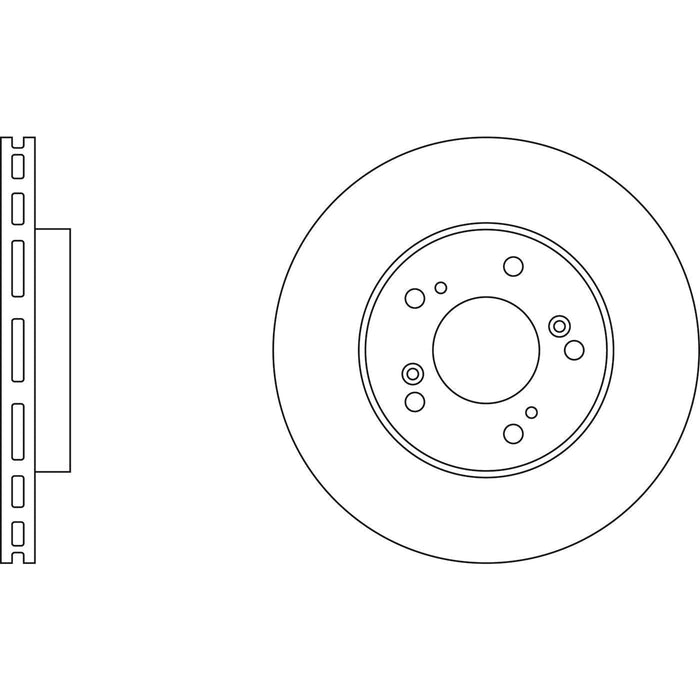 Apec Brake Disc Front Fits Honda Civic Cr-V Hr-V Integra Legend Odyssey Prelude