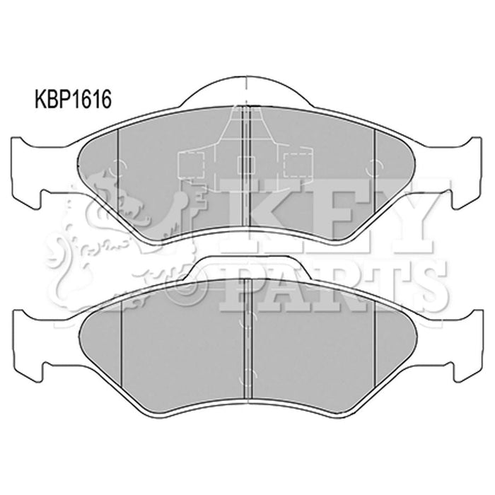 Genuine Key Parts KBP1616 Front Brake Pads (Ate - Teves)