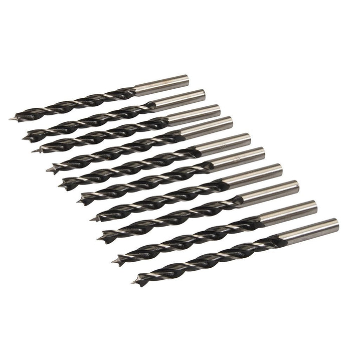 Silverline Lip & Spur Drill Bits 10pk 6mm