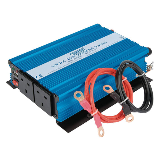 Draper 12V DC-AC Inverter, 1000W 23245 Draper  - Dynamic Drive