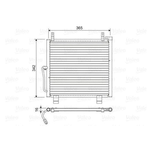 Valeo Air Conditioning Condenser 822591 Automotive Part fits Suzuki Alto Valeo  - Dynamic Drive