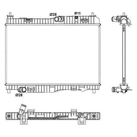 NRF Radiator 53044