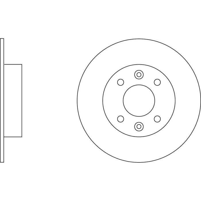 Apec Brake Disc Front Fits Renault Clio R5