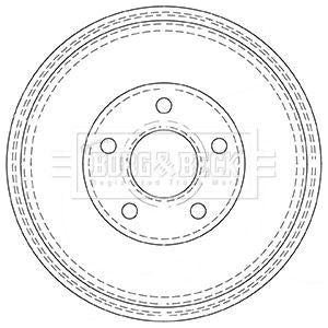 Genuine Borg & Beck Brake Drum fits Citroen Xsara  ZX 96 on BBR7137 Borg & Beck  - Dynamic Drive