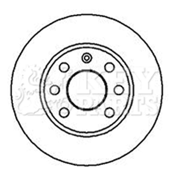 Genuine Key Parts KBD4858 Brake Disc Pair (Front) Key Parts  - Dynamic Drive