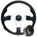 320mm Black Moulded Steering Wheel + Boss fits Citroen AX 1987>1989 Mountney Classic  - Dynamic Drive