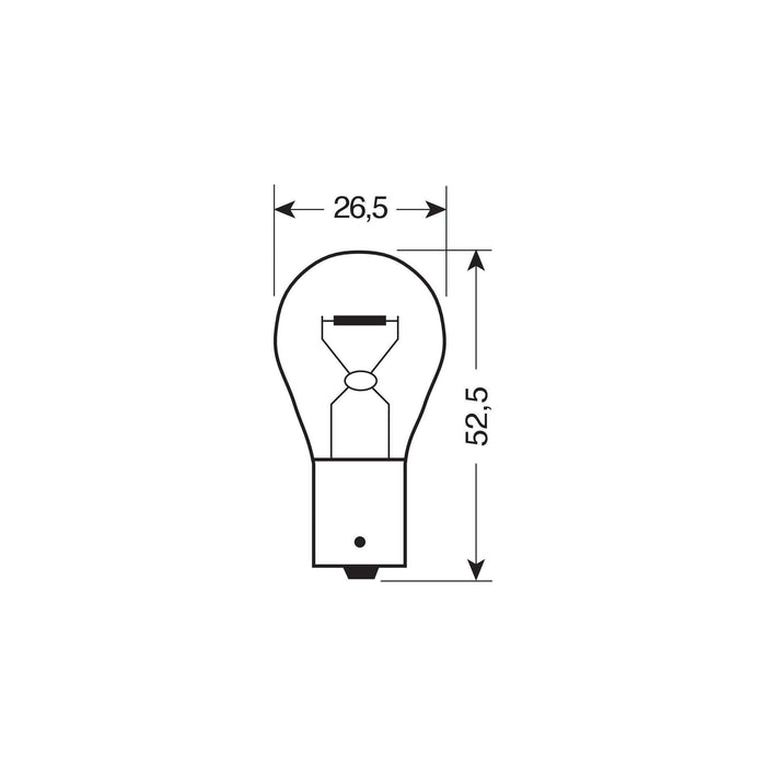 Osram 7529 Original Lamps with Metal Bases, 24 V, 15 W, Pack of 1 Osram  - Dynamic Drive