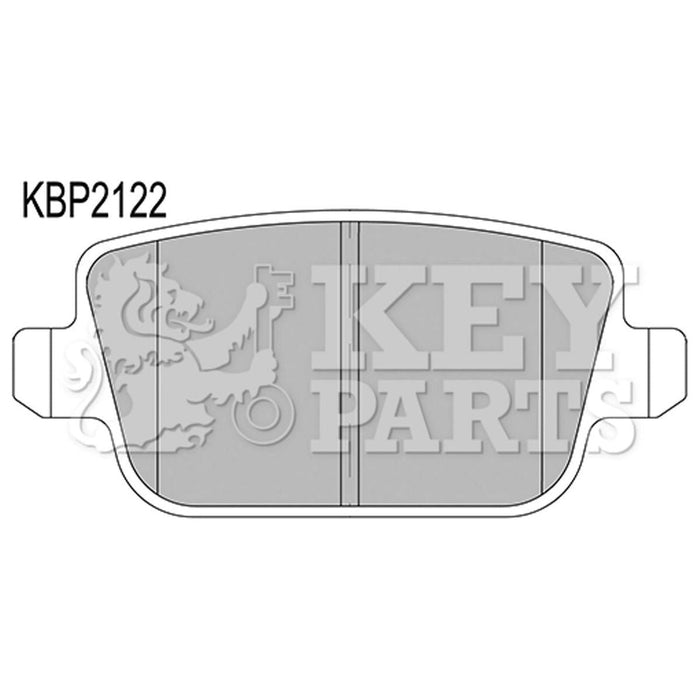 Genuine Key Parts KBP2122 Rear Brake Pads (Lucas-Girling)