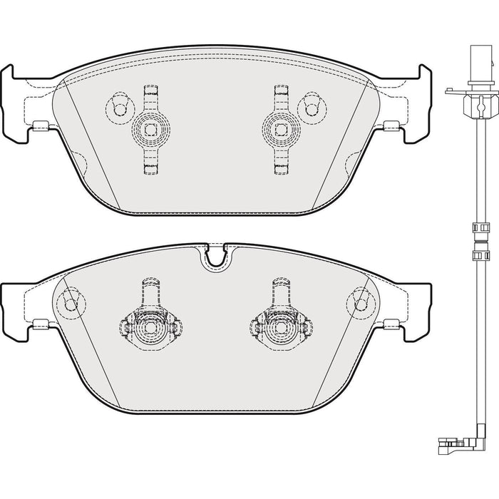 Apec Brake Pads Front Fits Audi A8 Sq5