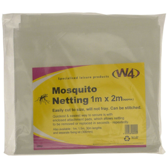 W4 Mosquito Net/Fixers 1M Square Grey 00020 W4 - Dynamic Drive